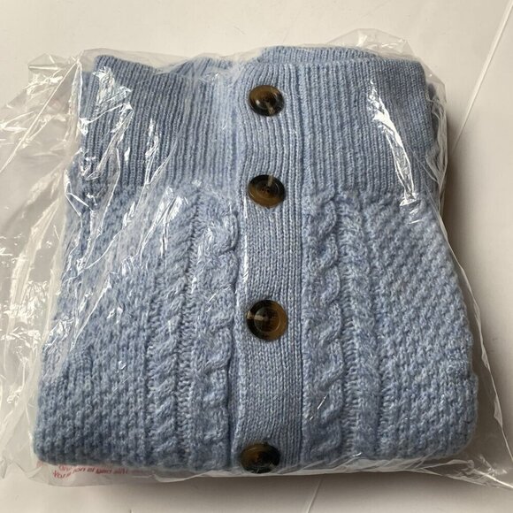 Who What Wear Corydalis Heather Cardigan Sweater Blue - Picture 6 of 9